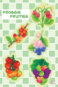 Froggie Fruities Sticker Sheet