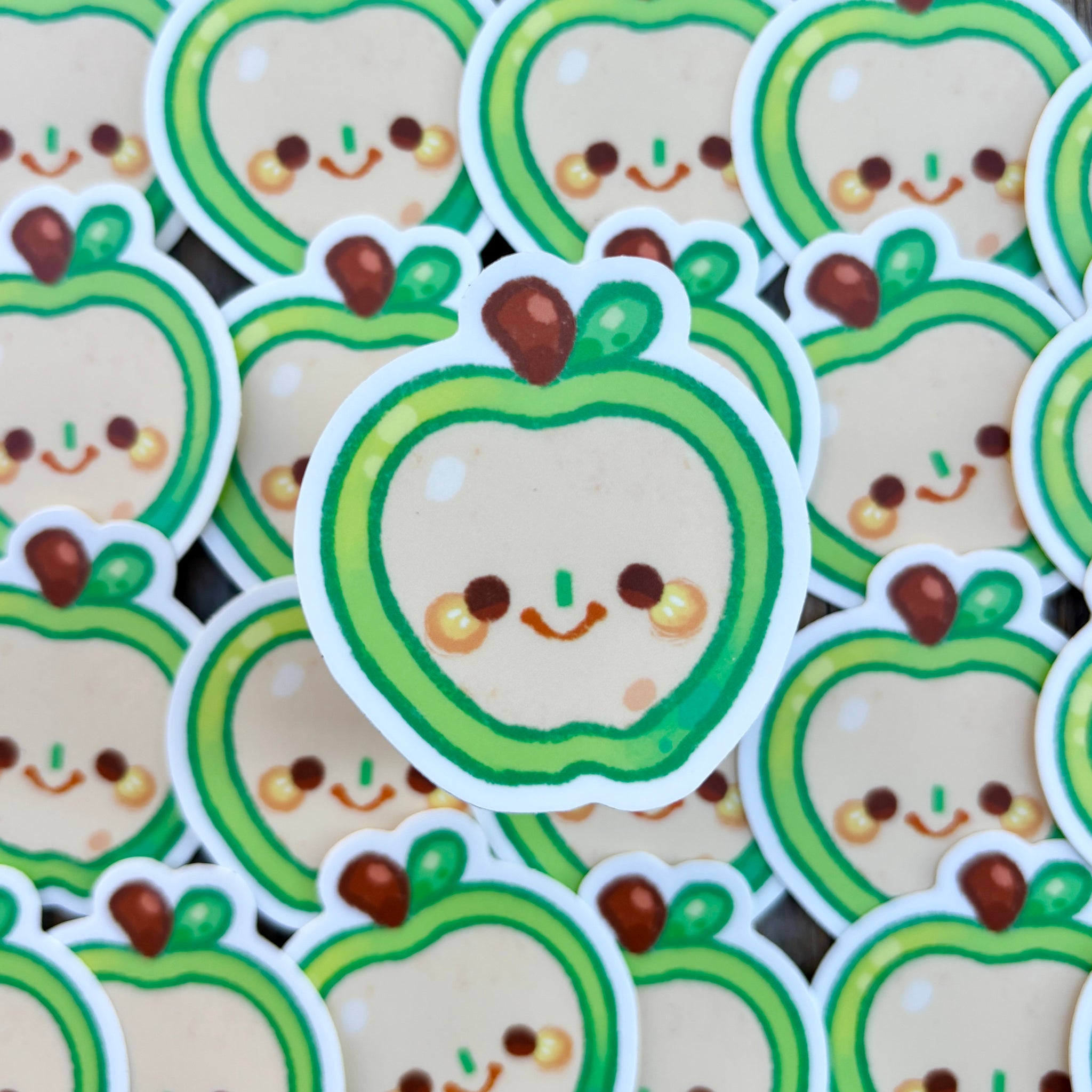 Green Apple Sticker