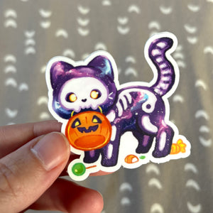 Spoopy Cat Vinyl Sticker