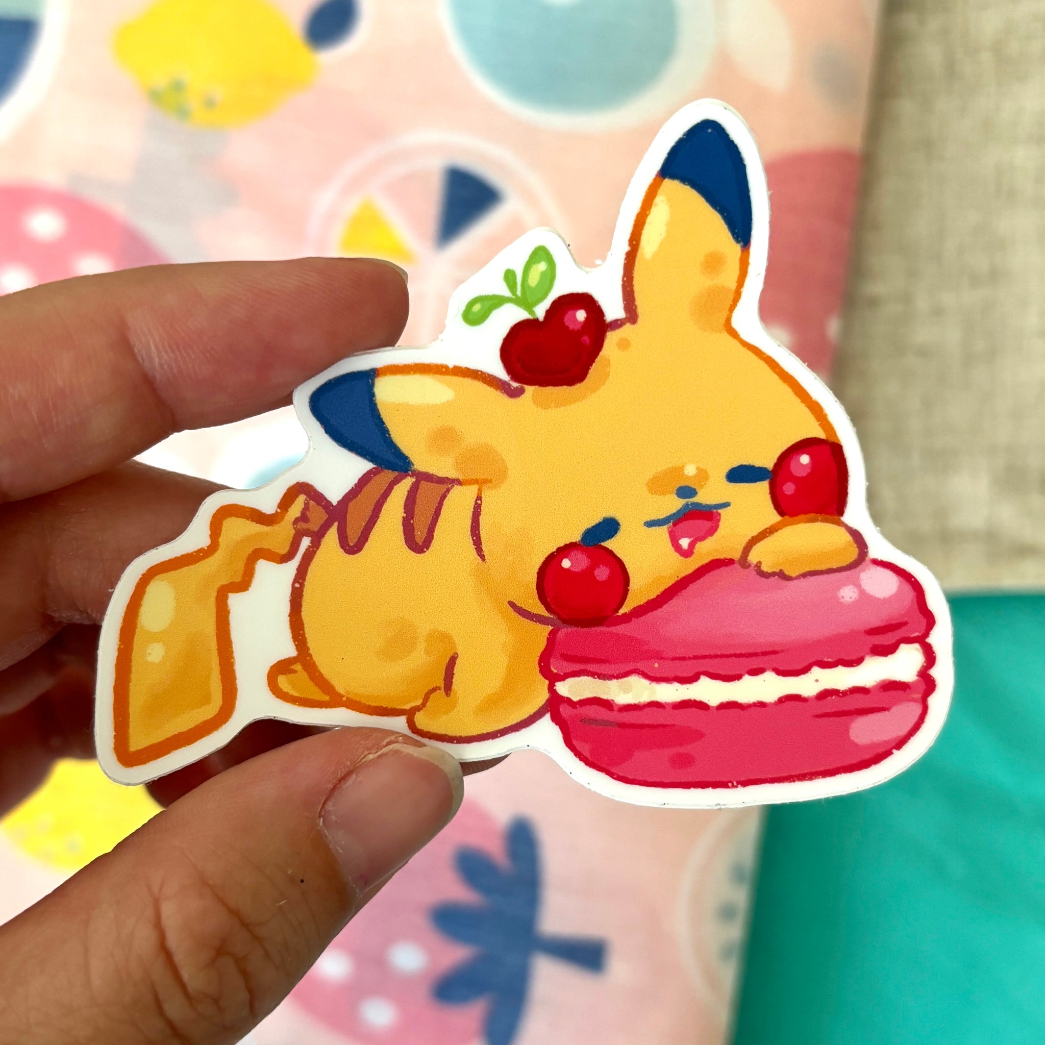 Macaron Pikachu Sticker