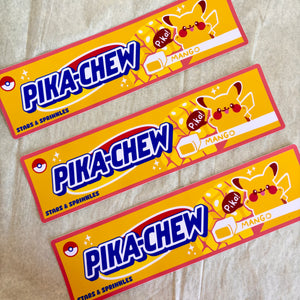 Pika-Chew Bumper Sticker