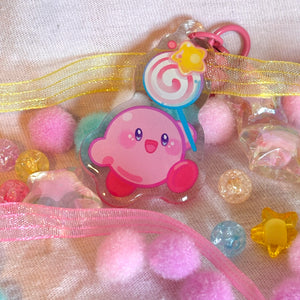 Kirby Lollipop Keychain