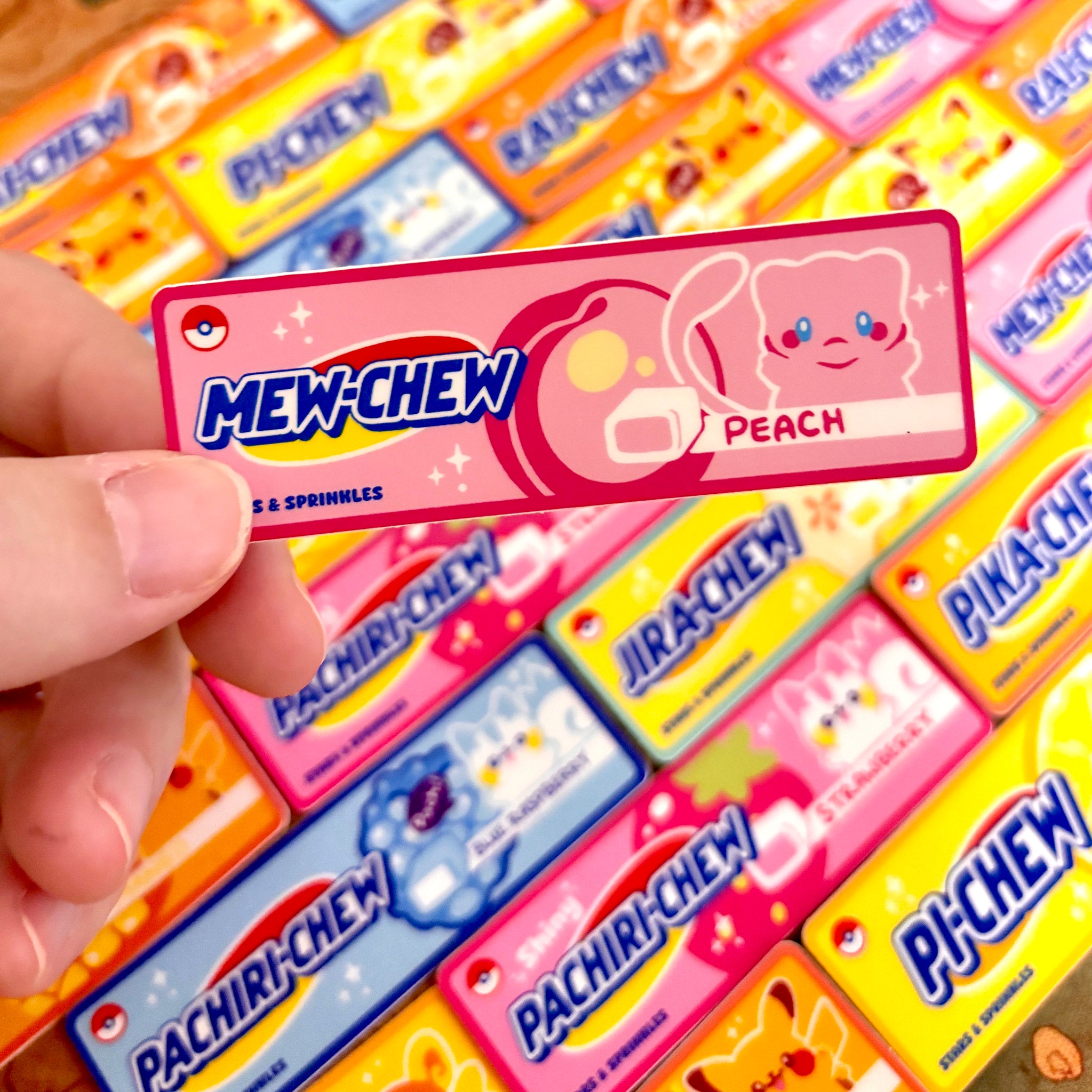 Mew-Chew Sticker