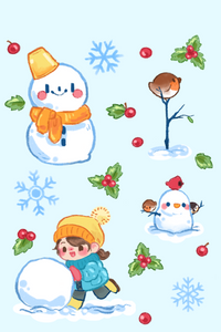 Fun in the Snow Sticker Sheet