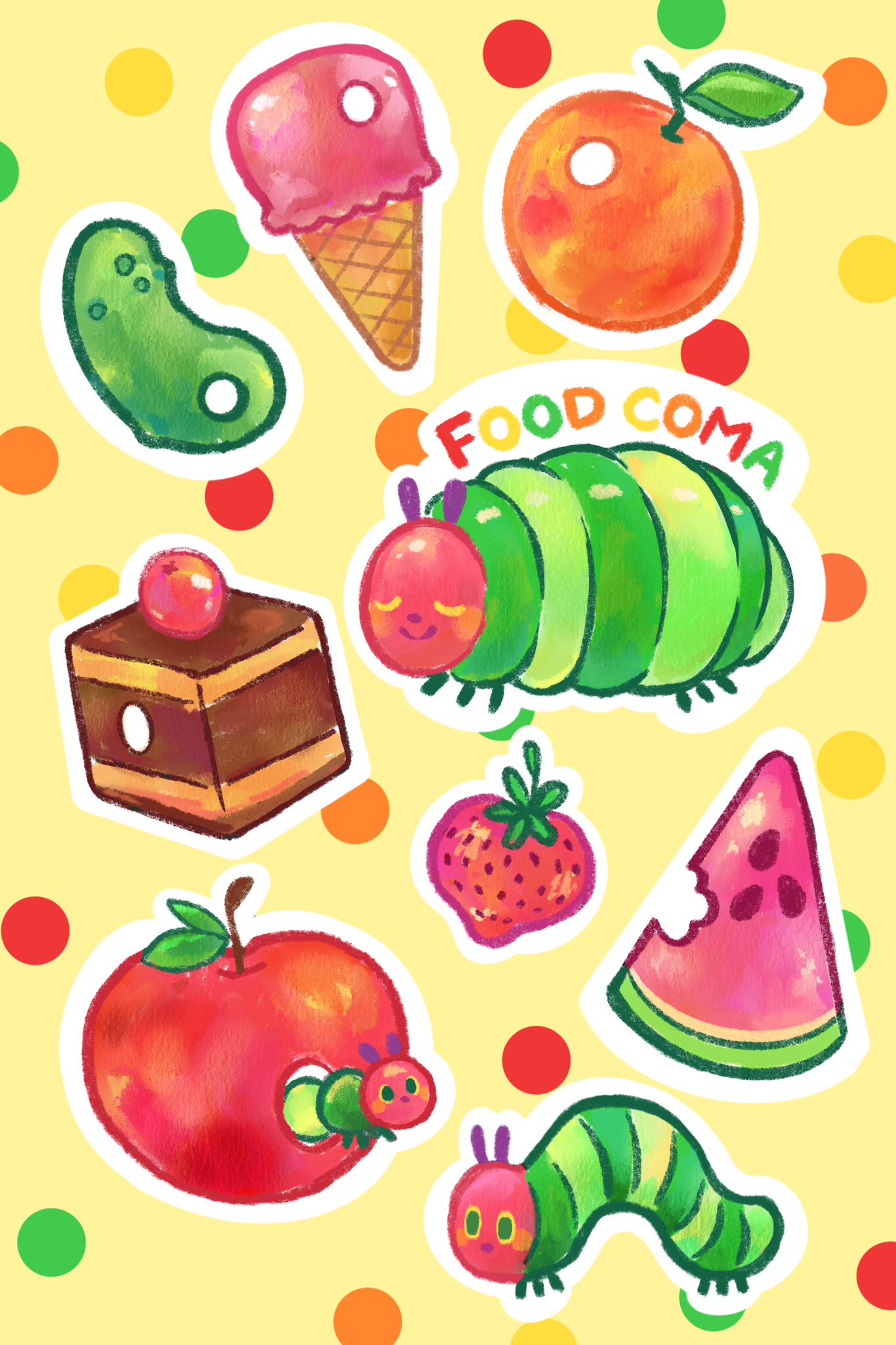 Hungry Caterpillar Sticker Sheet